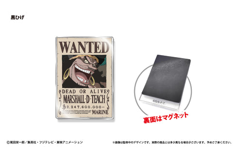 『ワンピース ONE PIECE』アクリル手配書 マグネットVol.2 黒ひげ
