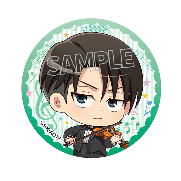 『進撃の巨人』【描き起こし】缶バッジ(演奏会) リヴァイ