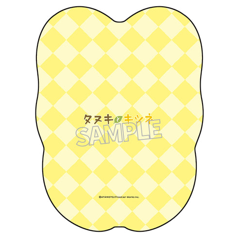 『タヌキとキツネ』タヌキとキツネ もっちりダイカットクッション キツネ