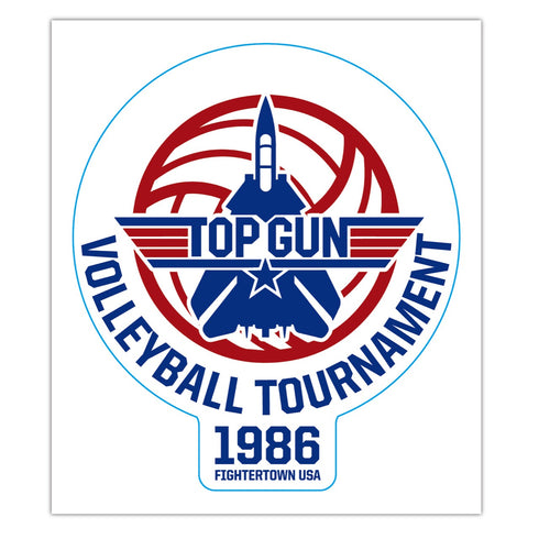 『TOP GUN トップガン』GG3 耐ステッカー TOP GUN バレーボールトーナメント