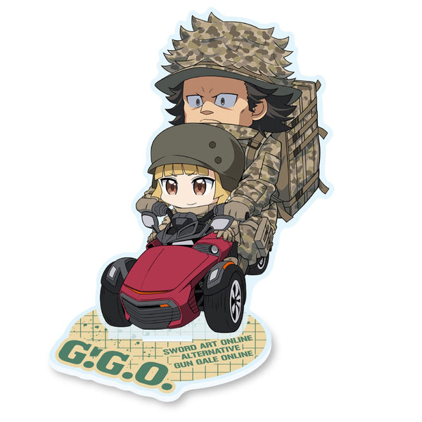 『ソードアート・オンライン オルタナティブ ガンゲイル・オンライン』きゃらいど フカ次郎&エム on トライクアクリルスタンド