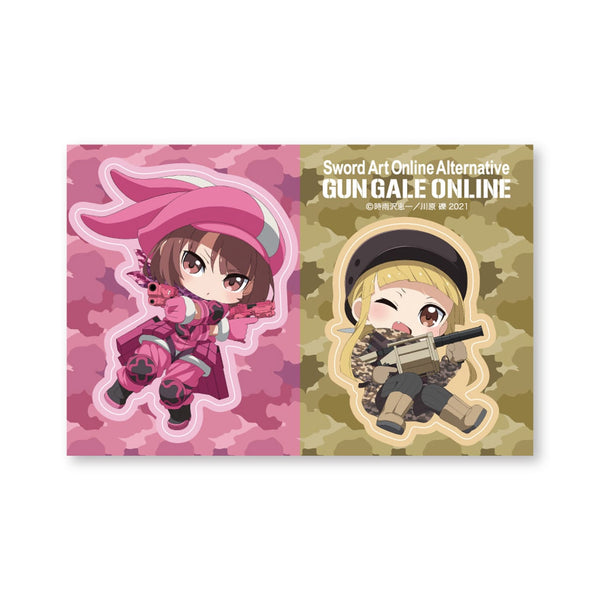 『ソードアート・オンライン オルタナティブ ガンゲイル・オンライン』GG3 耐ステッカー レン&フカ次郎セット B