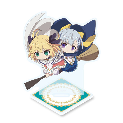 『転生王女と天才令嬢の魔法革命』突撃アニスフィア&ユフィリアon 魔女箒 アクリルスタンド