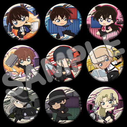 『名探偵コナン』トレーディング缶バッジ スーツアクション (9種) BOX