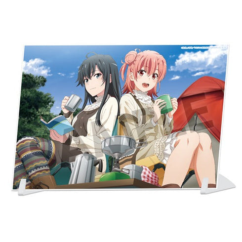 『やはり俺の青春ラブコメはまちがっている。完』ビジュアルアクリルプレート 雪ノ下雪乃&由比ヶ浜結衣 キャンプ ver.