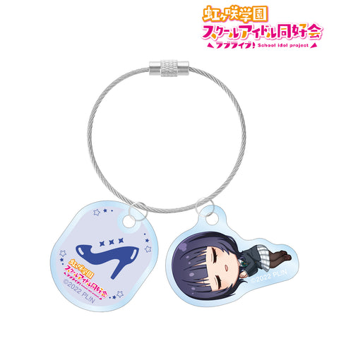 『ラブライブ!虹ヶ咲学園スクールアイドル同好会 』朝香果林 ちびころ 2連ワイヤーアクリルキーホルダー