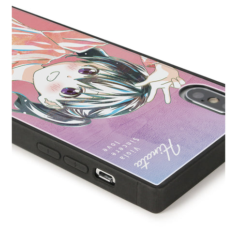 『ヤマノススメ Next Summit』ひなた Ani-Art 第2弾 スクエア強化ガラスiPhoneケース