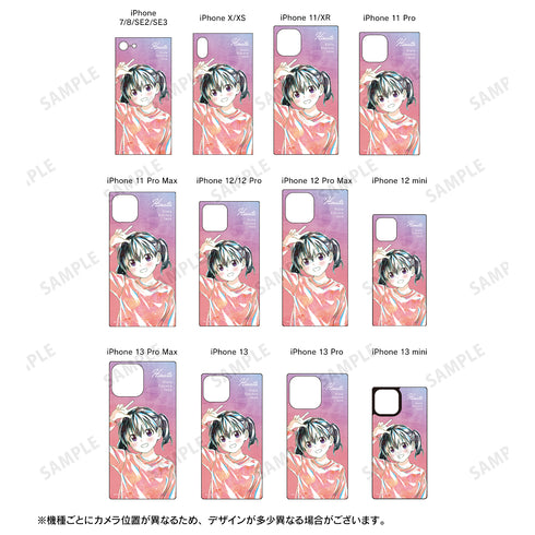『ヤマノススメ Next Summit』ひなた Ani-Art 第2弾 スクエア強化ガラスiPhoneケース