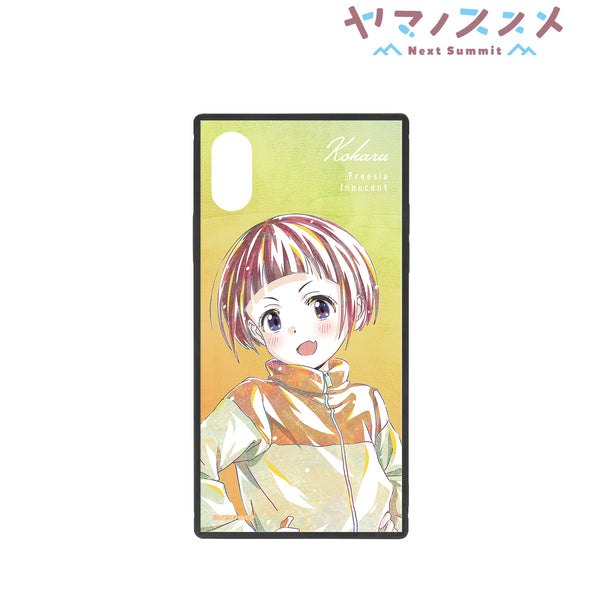 『ヤマノススメ Next Summit』小春 Ani-Art 第2弾 スクエア強化ガラスiPhoneケース