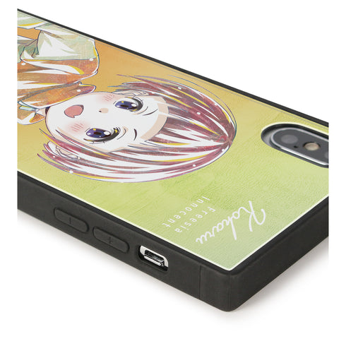 『ヤマノススメ Next Summit』小春 Ani-Art 第2弾 スクエア強化ガラスiPhoneケース