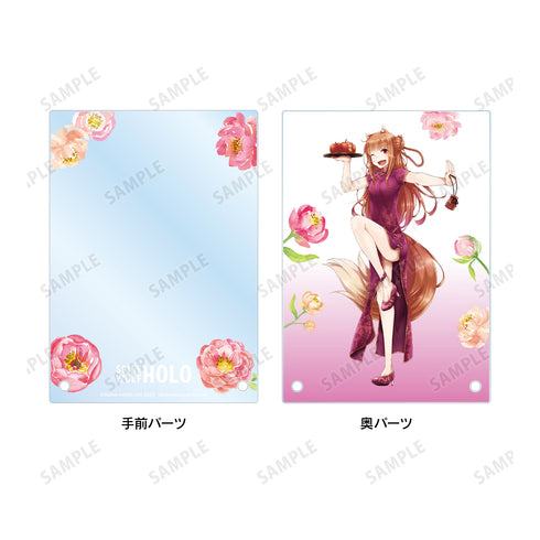 『狼と香辛料』文倉十先生 描き下ろしイラスト ホロ チャイナドレスver. ダブルアクリルパネル