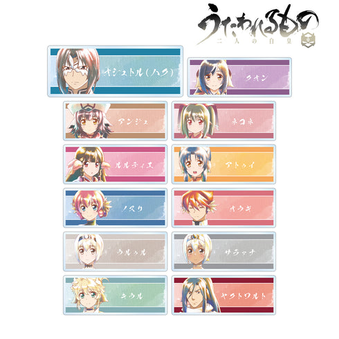 『うたわれるもの 二人の白皇』トレーディング Ani-Art aqua label アクリルネームプレート(全12 種)BOX