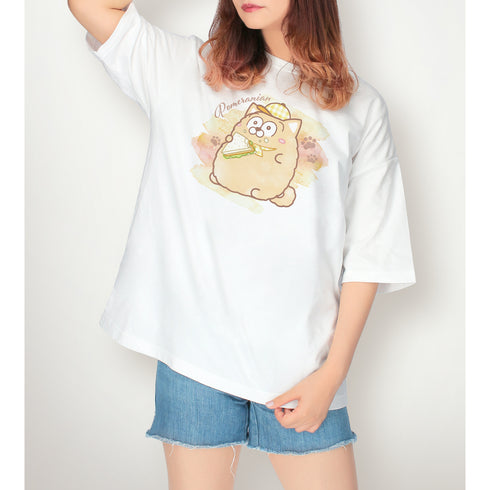 『おそ松さん 松犬』ポメラニアン Ani-Art aqua label BIGシルエットTシャツ