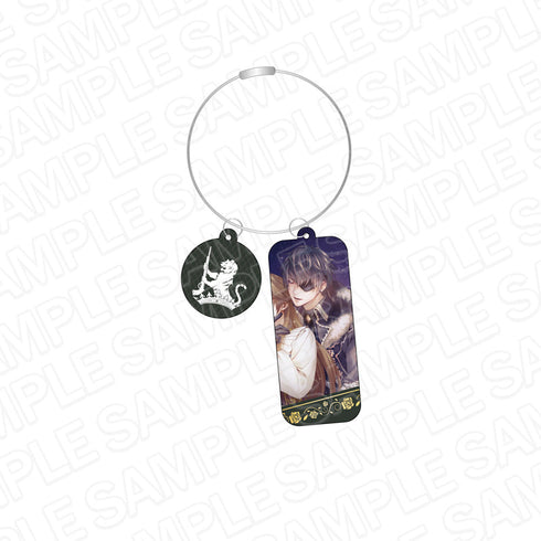 『イケメン王子 美女と野獣の最後の恋』 ワイヤー両面キーホルダー ギルベルト=フォン=オブシディアン 2023 CAFE ver.