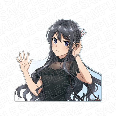 『青春ブタ野郎はバニーガール先輩の夢を見ない』 特大ダイカットアクリルボード 桜島麻衣 シックドレス ver.