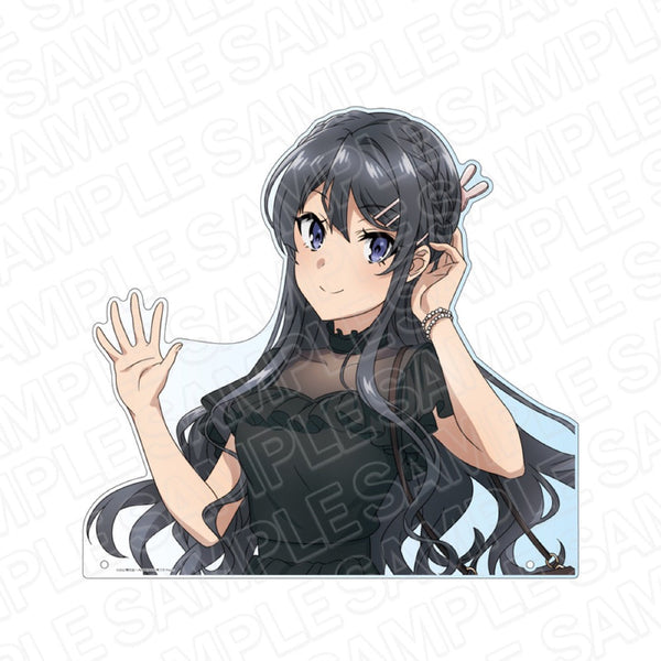 『青春ブタ野郎はバニーガール先輩の夢を見ない』 特大ダイカットアクリルボード 桜島麻衣 シックドレス ver.