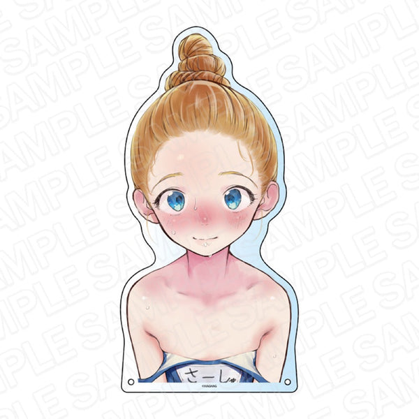 『サーシャちゃんとクラスメイトオタクくん』 特大ダイカットアクリルボード サーシャちゃん スク水 ver.