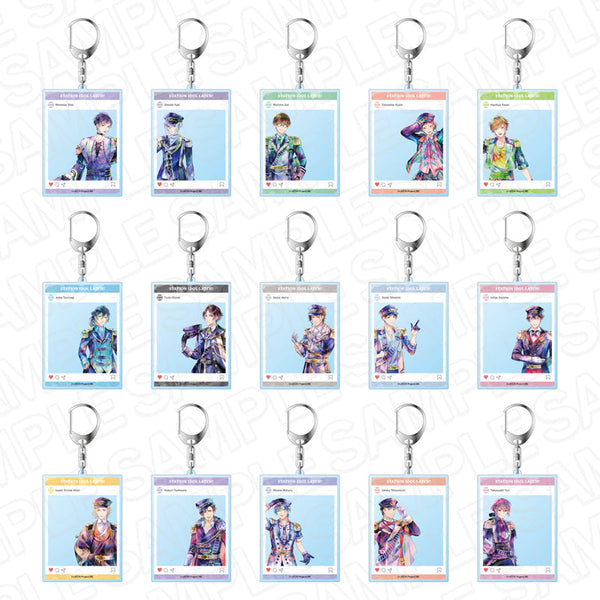 『STATION IDOL LATCH!』 SNS風アクリルキーホルダー(ブラインド) PALE TONE series B 新シリーズ セット