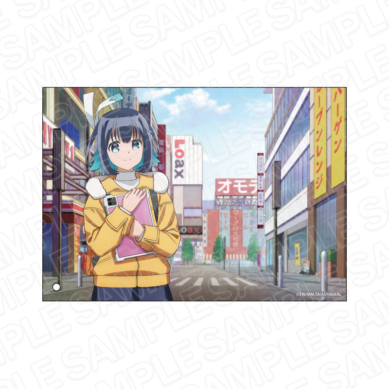 光さす向日葵畑 F4 キャンバス アクリル画 （光さす向日葵畑