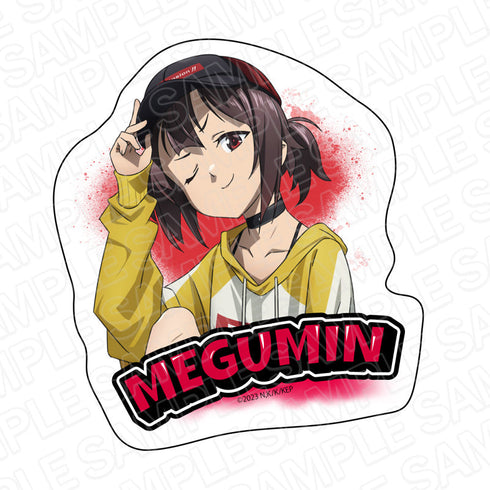 『この素晴らしい世界に爆焔を!』 ダイカットステッカー めぐみん street style ver.