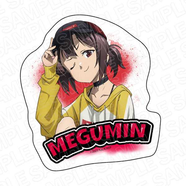 『この素晴らしい世界に爆焔を!』 ダイカットステッカー めぐみん street style ver.