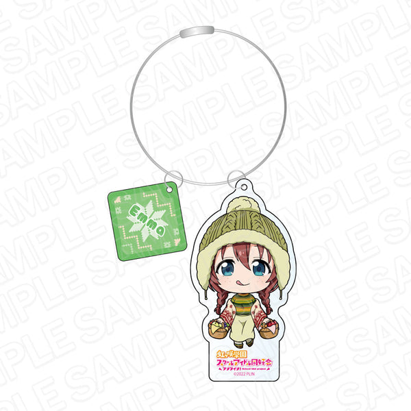 『ラブライブ!虹ヶ咲学園スクールアイドル同好会』 ワイヤーキーホルダー エマ・ヴェルデ アウトドア デフォルメ ver