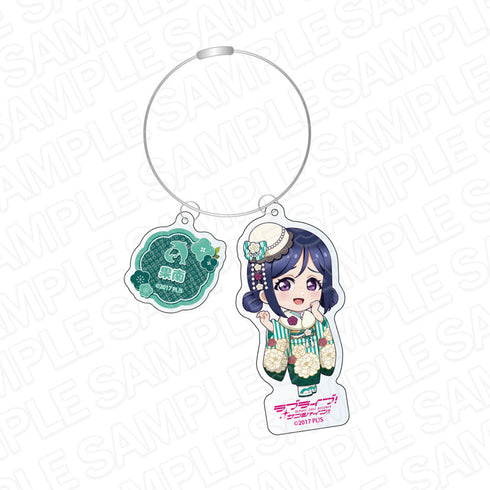 『ラブライブ!サンシャイン!!』 ワイヤーキーホルダー 松浦果南 振袖2024 デフォルメ ver
