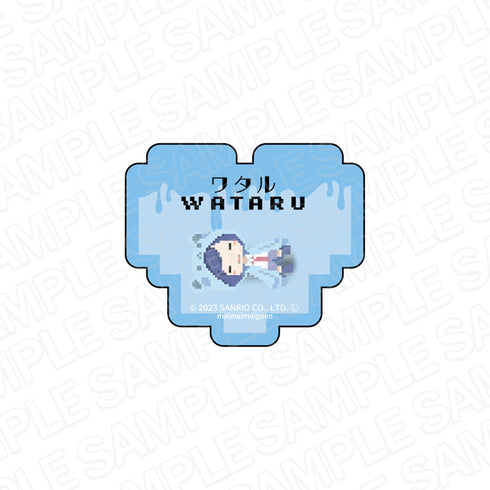 『まいまいまいごえん』 お名前アクリルバッジ ワタル