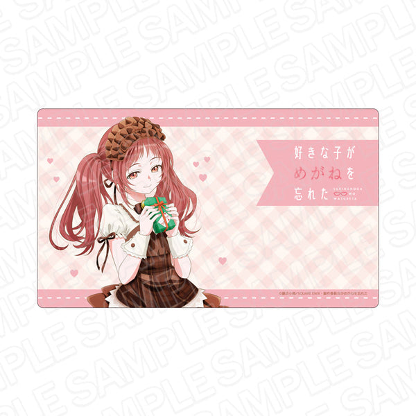 『好きな子がめがねを忘れた』 ラバーデスクマット 三重あい バレンタインメイド ver.
