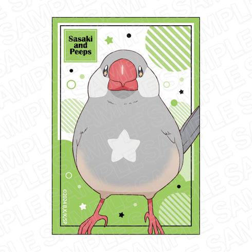 『佐々木とピーちゃん』 スクエアカンバッジ ピーちゃん