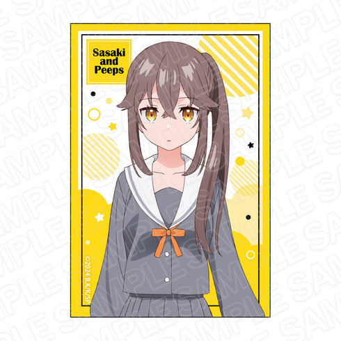 『佐々木とピーちゃん』 スクエアカンバッジ お隣さん