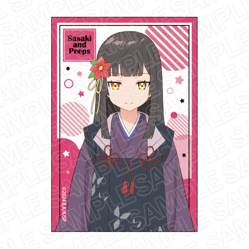 『佐々木とピーちゃん』 スクエアカンバッジ 二人静