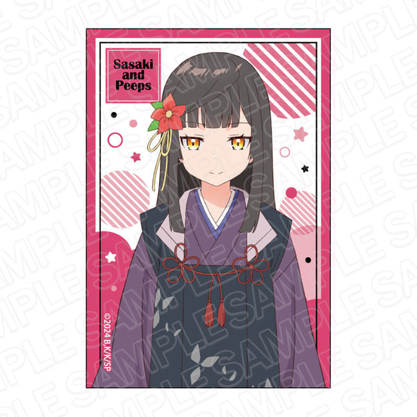 『佐々木とピーちゃん』 スクエアカンバッジ 二人静