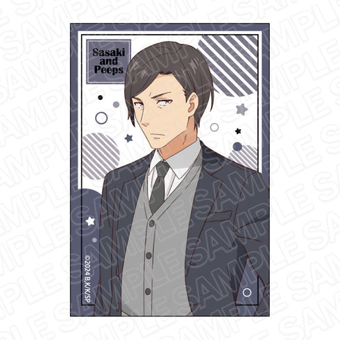 『佐々木とピーちゃん』 スクエアカンバッジ 阿久津