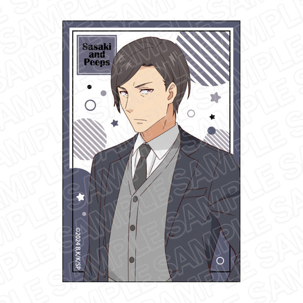 『佐々木とピーちゃん』 スクエアカンバッジ 阿久津