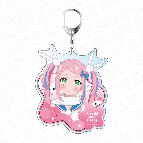 『佐々木とピーちゃん』 デカキーホルダー マジカルピンク