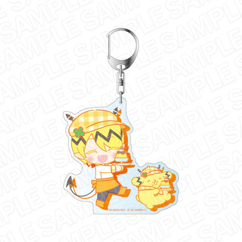 アニメ『魔入りました!入間くん』×サンリオキャラクターズ デカキーホルダー シャックス・リード×ポムポムプリン sweets ver.
