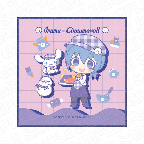 アニメ『魔入りました!入間くん』×サンリオキャラクターズ ミニタオル 鈴木 入間×シナモロール sweets ver.