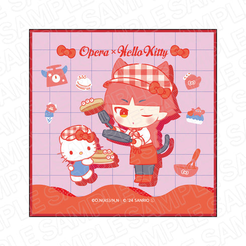 動畫《魔入了!入間君》×三麗鷗角色 迷你毛巾 歌劇×Hello Kitty 甜點版