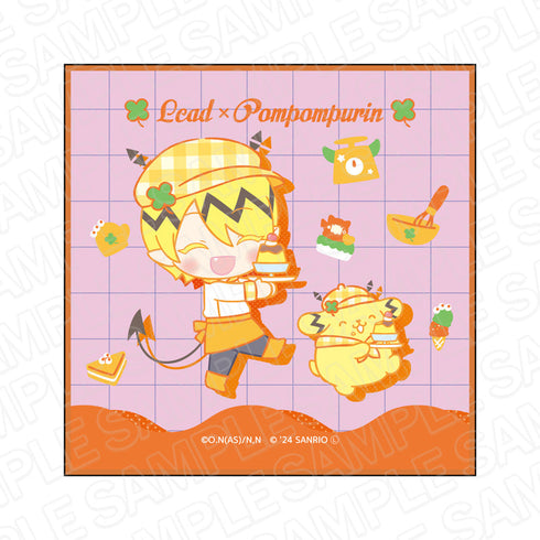 アニメ『魔入りました!入間くん』×サンリオキャラクターズ ミニタオル シャックス・リード×ポムポムプリン sweets ver.