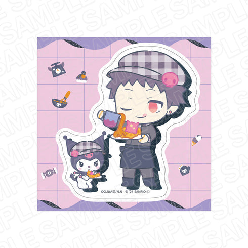 アニメ『魔入りました!入間くん』×サンリオキャラクターズ ダイカットステッカー アンドロ・M・ジャズ×クロミ sweets ver.