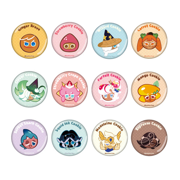 『クッキーラン:キングダム』トレーディング缶バッジ (全12種) BOX