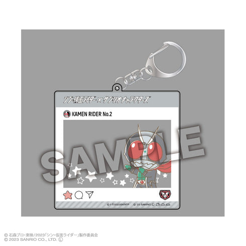 『シン・仮面ライダー×サンリオキャラクターズ』トレーディングSNS風アクリルキーホルダー (全10種) BOX
