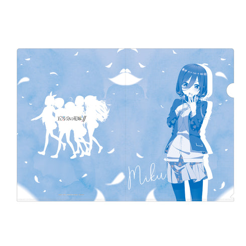 『五等分の花嫁∬』クリアファイル 中野三玖