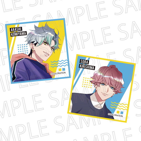 『東京カラーソニック!!』マイクロファイバーコースターセット 小宮山嵐/霧島宙