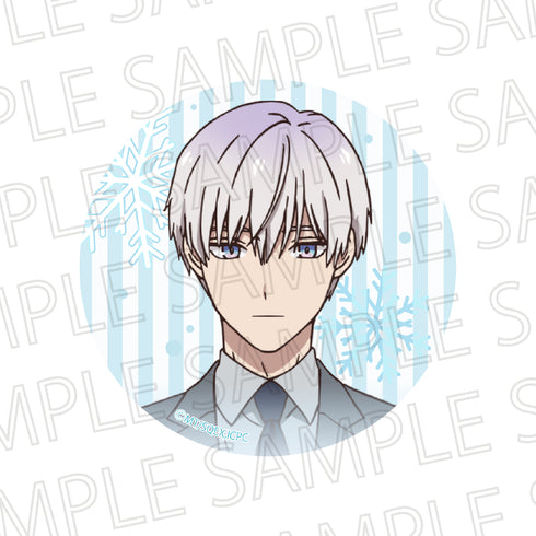 『氷属性男子とクールな同僚女子』グリッターカンバッジ 氷室くん