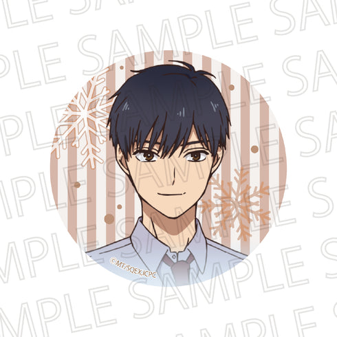 『氷属性男子とクールな同僚女子』グリッターカンバッジ 冴島くん