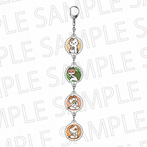 『ねことわざ』つながるアクリルチャーム