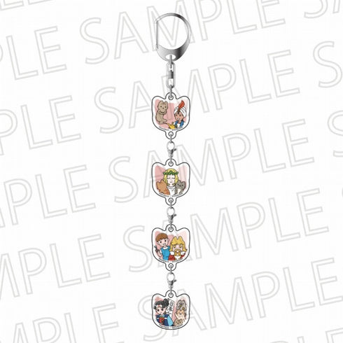 『ねこむかしばなし』つながるアクリルチャーム