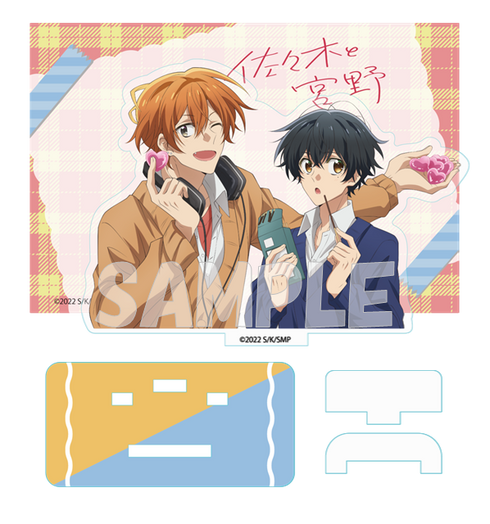"Sasaki and Miyano" Acrylic Card Stand: Sasaki & Miyano A